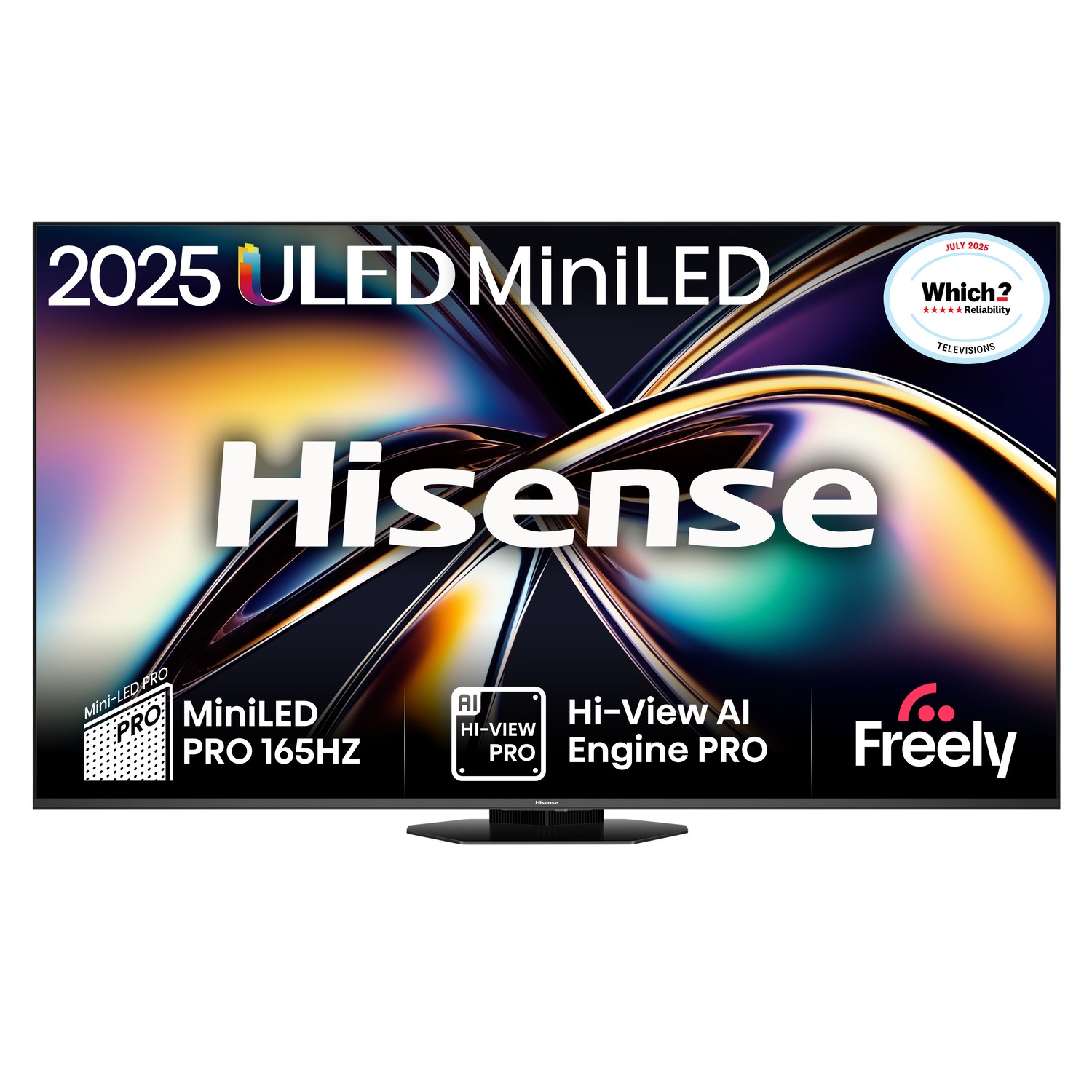 Hisense 55U8QTUK 2025 55″ ULED Mini LED 4K Smart TV – BLACK