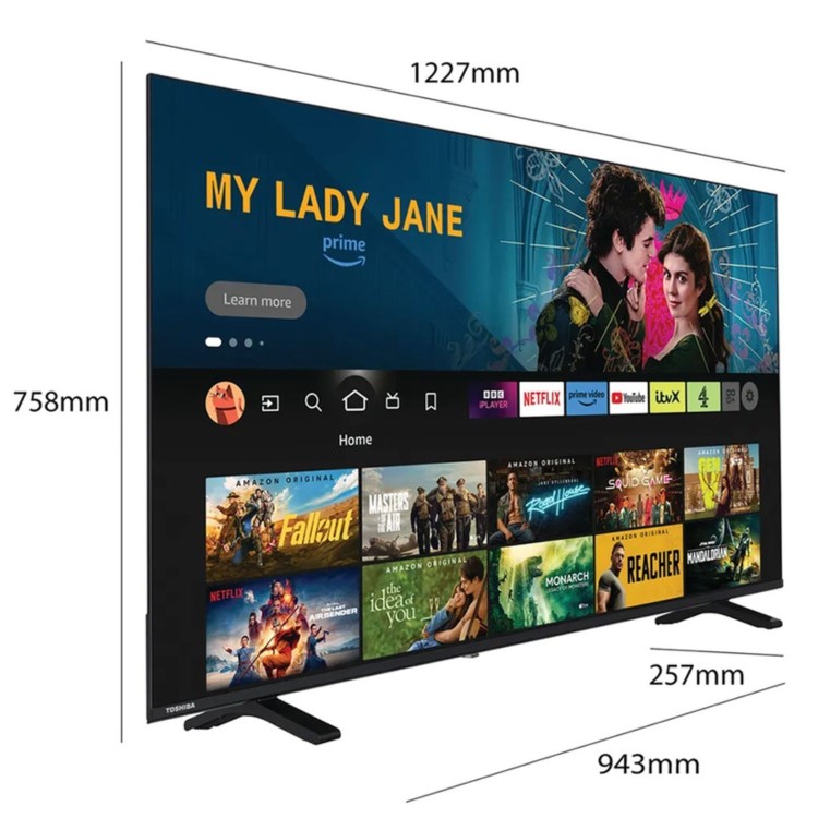 Toshiba 55UF2653DB 55 inch Smart 4K Ultra HD HDR LED TV with Freely