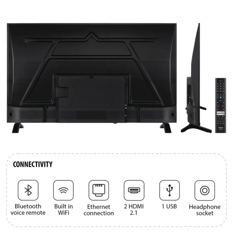 Toshiba 55UF2653DB 55 inch Smart 4K Ultra HD HDR LED TV with Freely