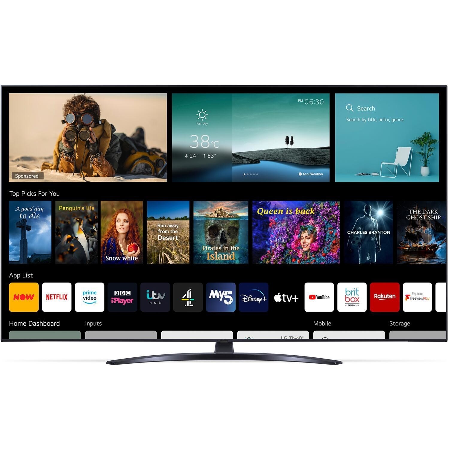 Refurbished LG 55 4K Ultra HD with HDR LED Freesat HD Smart TV