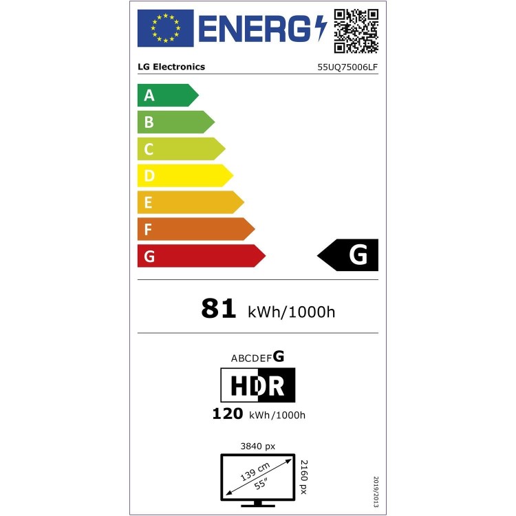 LG UQ75 55 Inch LED 4K Smart TV