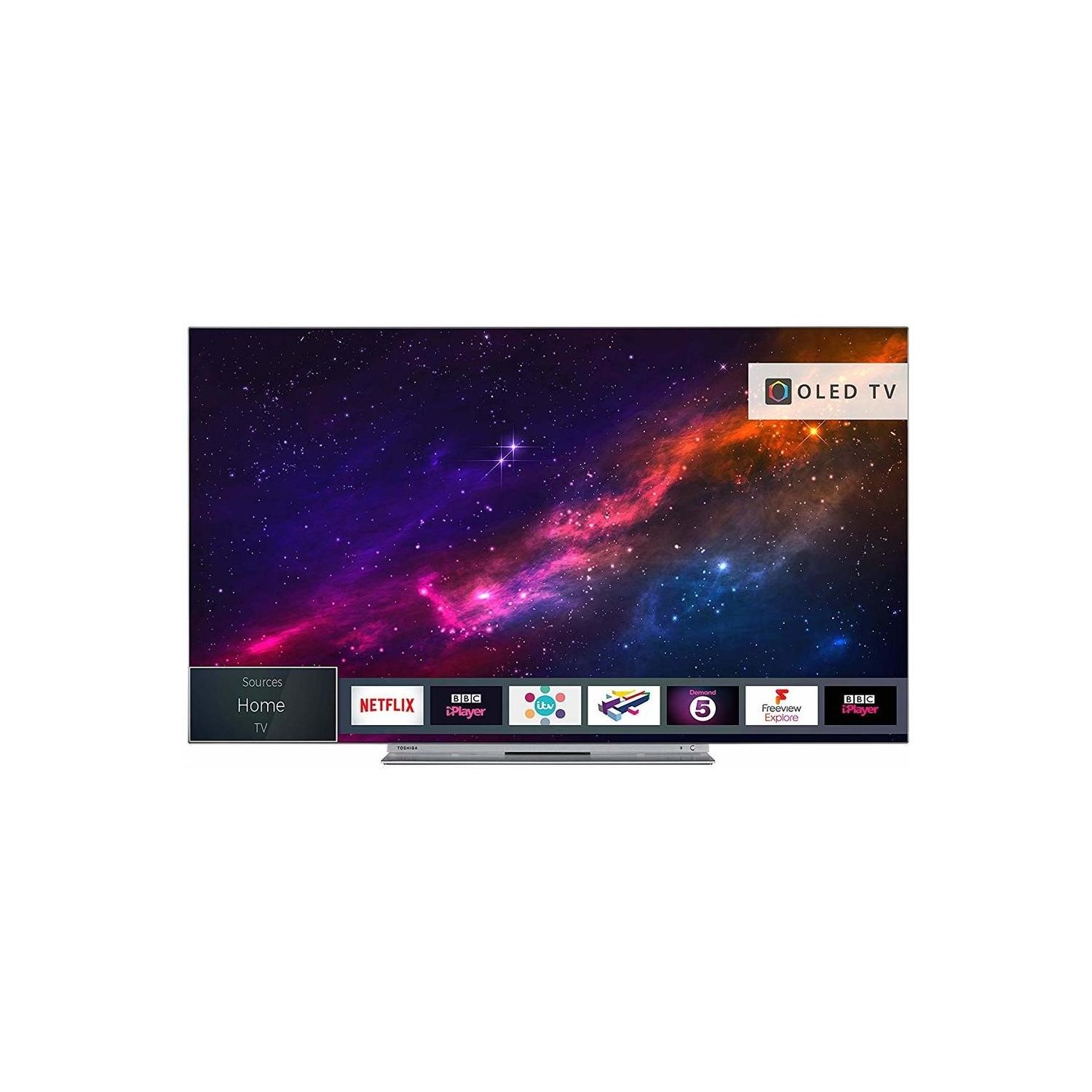 Refurbished Toshiba 55 4K Ultra HD with HDR10 OLED Freeview HD Smart TV