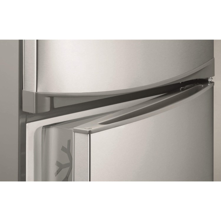 GRADE A1 - Zanussi ZRB34315XA Frost Free Freestanding Fridge Freezer With SuperFresh Drawer - Grey With Antifingerprint Stainless Steel Door