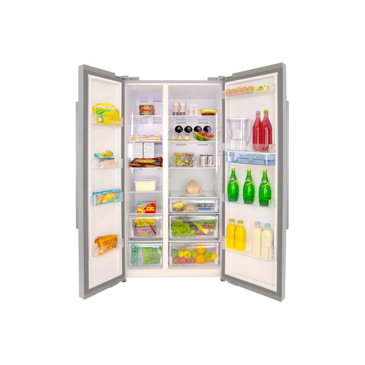 Beko ASD241S Silver American Fridge Freezer With Non-plumbed Water Dispenser