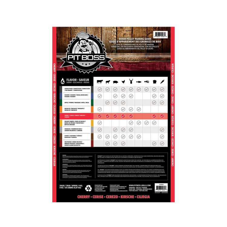 Pit Boss Hardwood Pellets - Cherry Blend