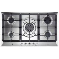 Fagor 5Fi-95GLSTX 90cm Wide 5 Burner Gas Hob With Triple Crown Wok Burner