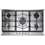 Fagor 5Fi-95GLSTX 90cm Wide 5 Burner Gas Hob With Triple Crown Wok Burner