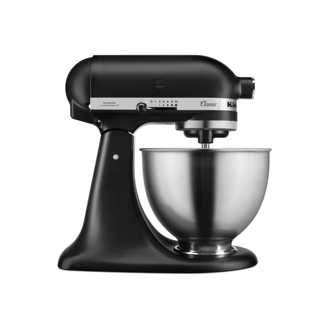 KitchenAid Classic Stand Mixer with 4.3L Bowl in Matte Black 5K45SSBBM