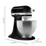 KitchenAid Classic Stand Mixer with 4.3L Bowl in Matte Black
