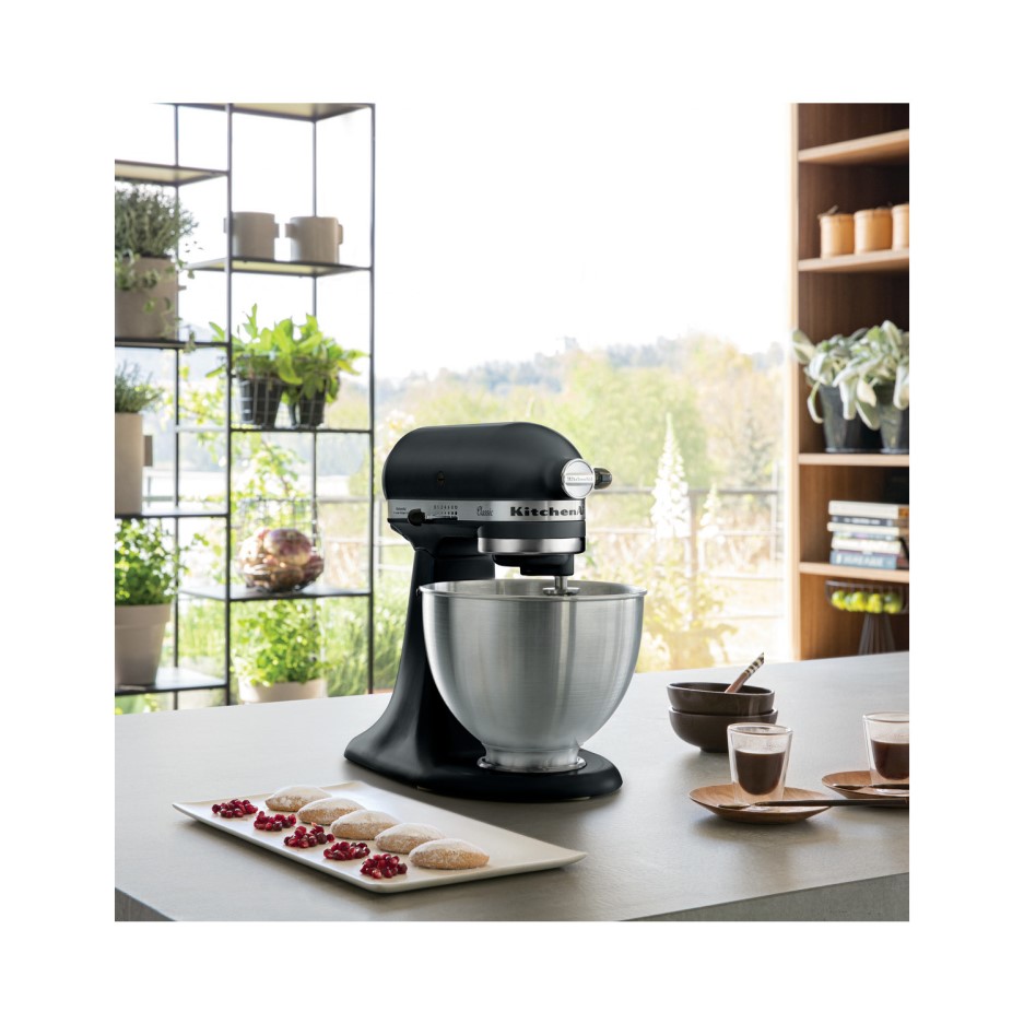 KitchenAid Classic Stand Mixer with 4.3 litre Bowl in Matte Black