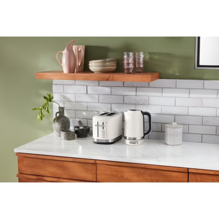 KitchenAid 1.7L Variable Temperature Kettle - Porcelain White