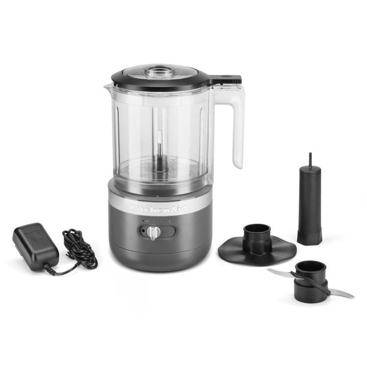 Refurbished KitchenAid 1.2L Cordless Mini Food Processor Charcoal Grey