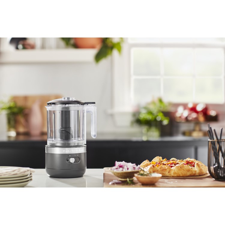 Refurbished KitchenAid 1.2L Cordless Mini Food Processor Charcoal Grey