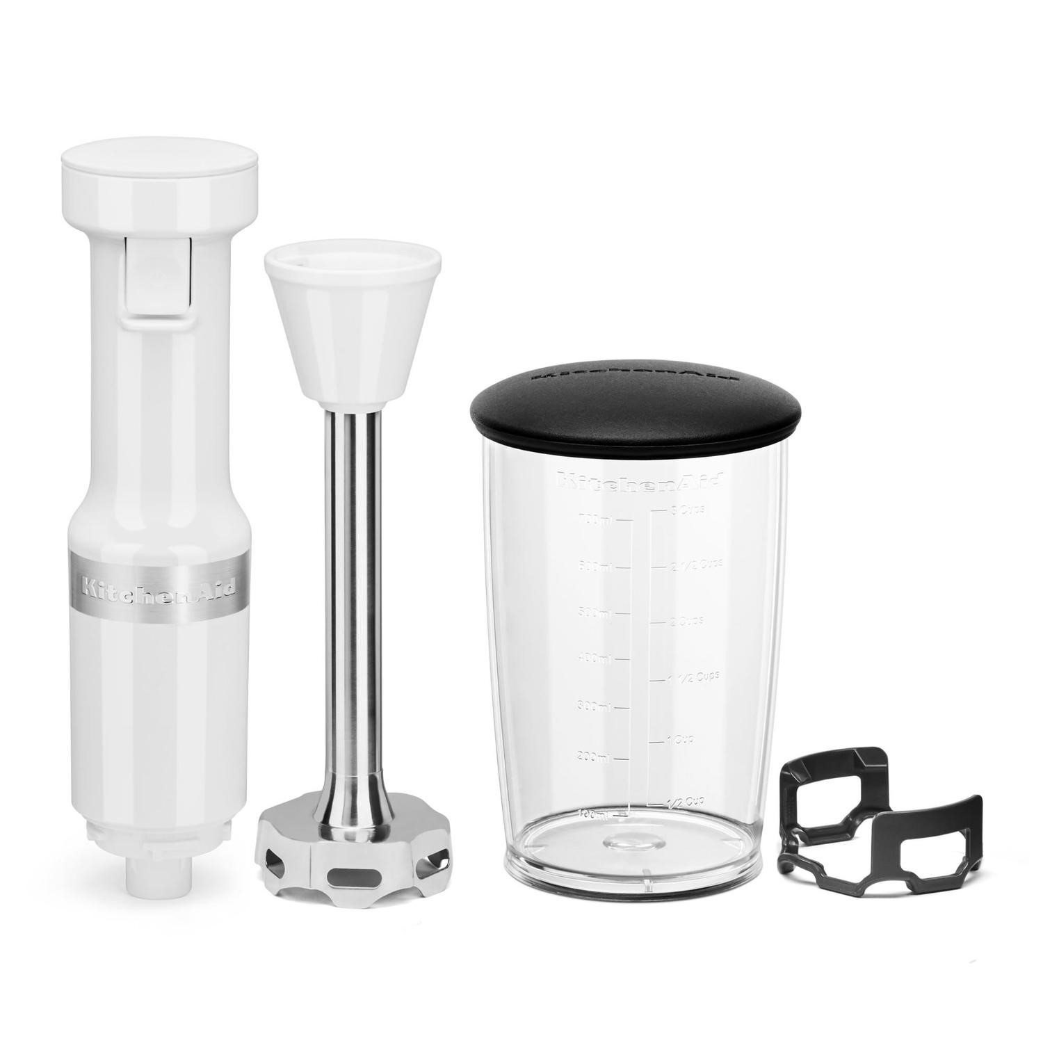 KitchenAid Classic Hand Blender White 5KHBV53BWH Appliances Direct