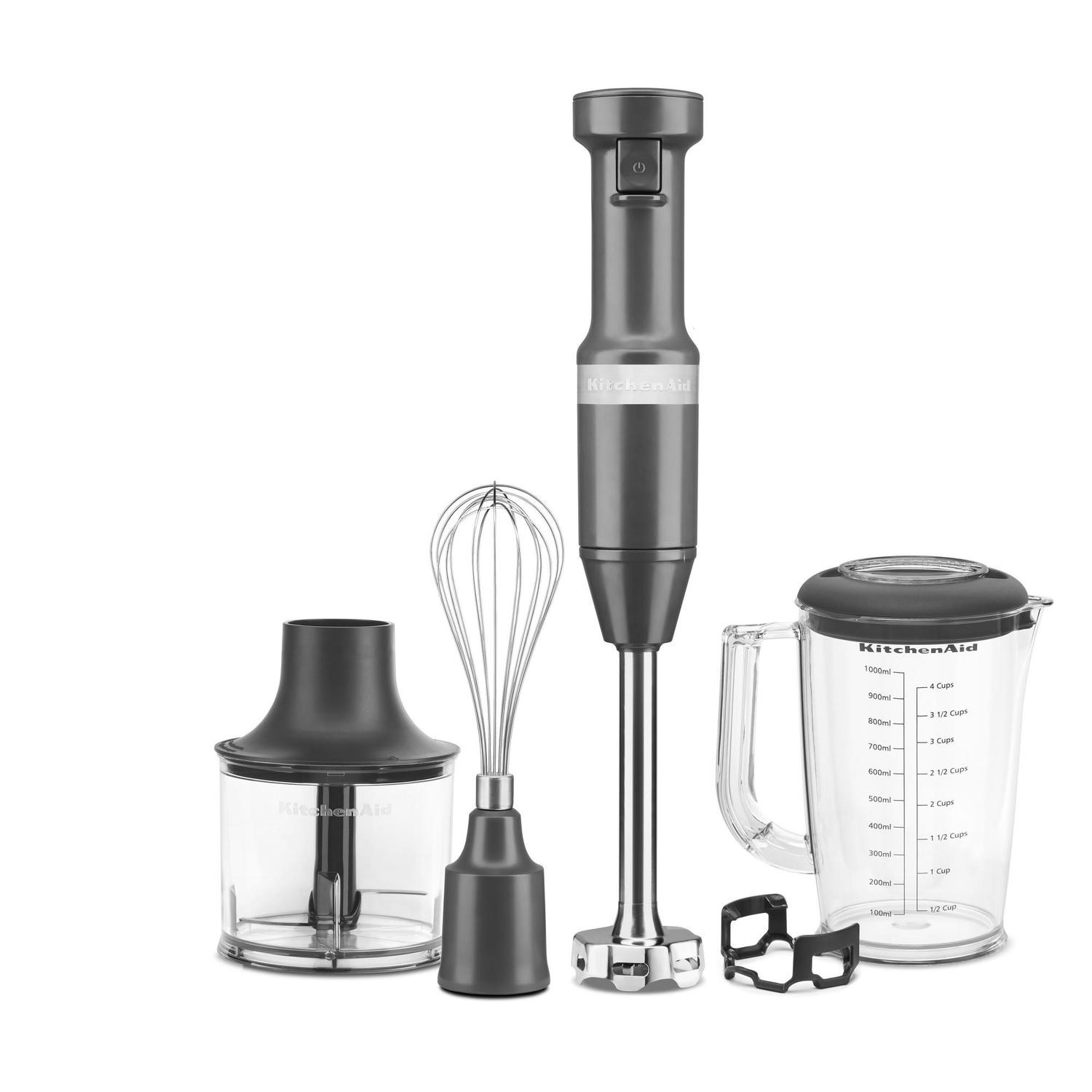 KitchenAid Hand Blender with Accessories - Charcoal Grey