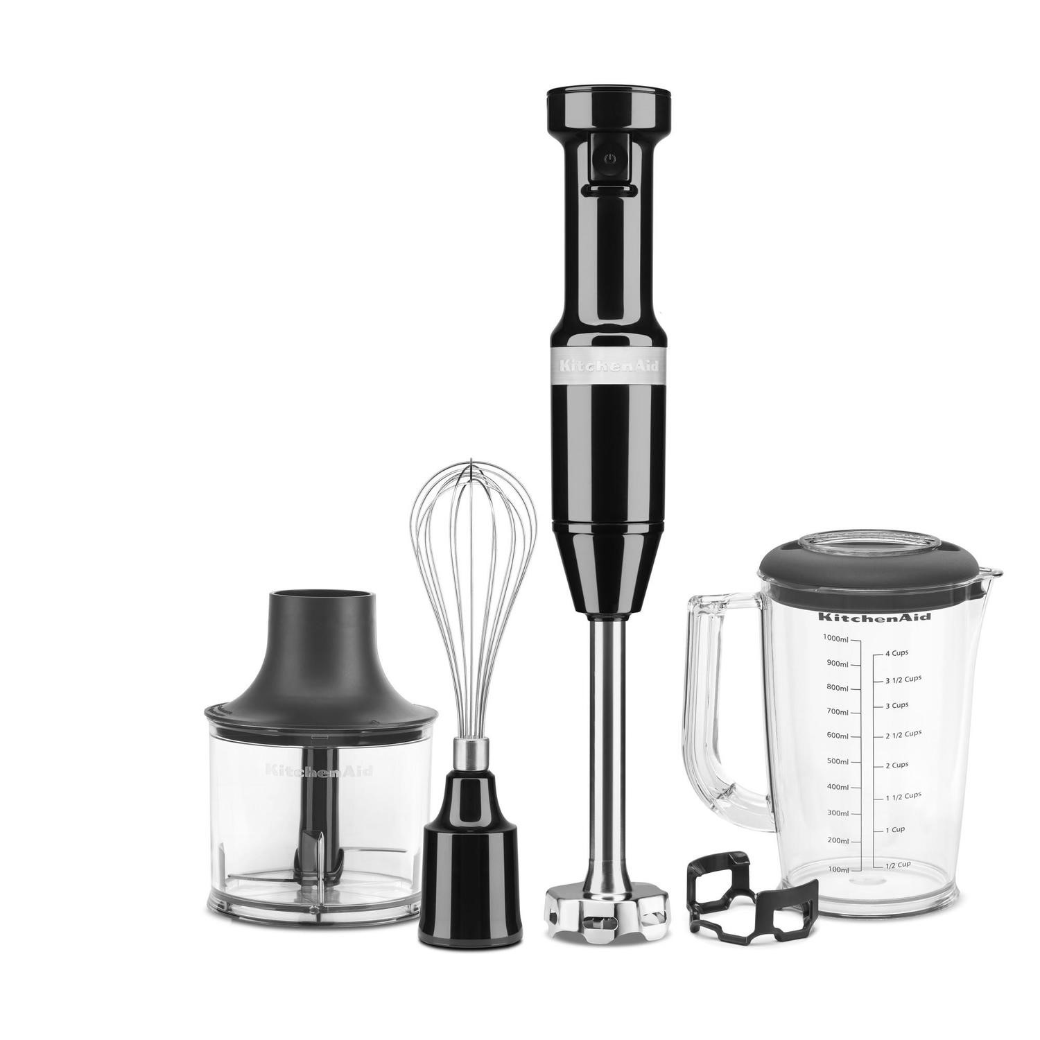 KitchenAid Hand Blender with Accessories - Onyx Black