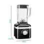 Refurbished KitchenAid Artisan 5KSB402OBER 1.4L Glass Jar Blender - Onyx Black