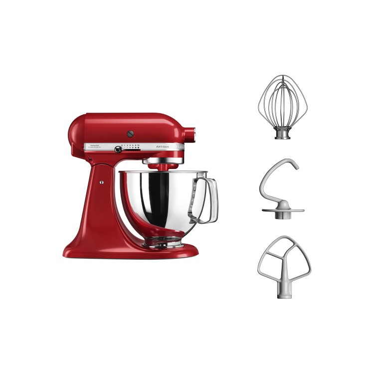 Refurbished KitchenAid 5KSM125BER 4.8L Artisan Stand Mixer - Red