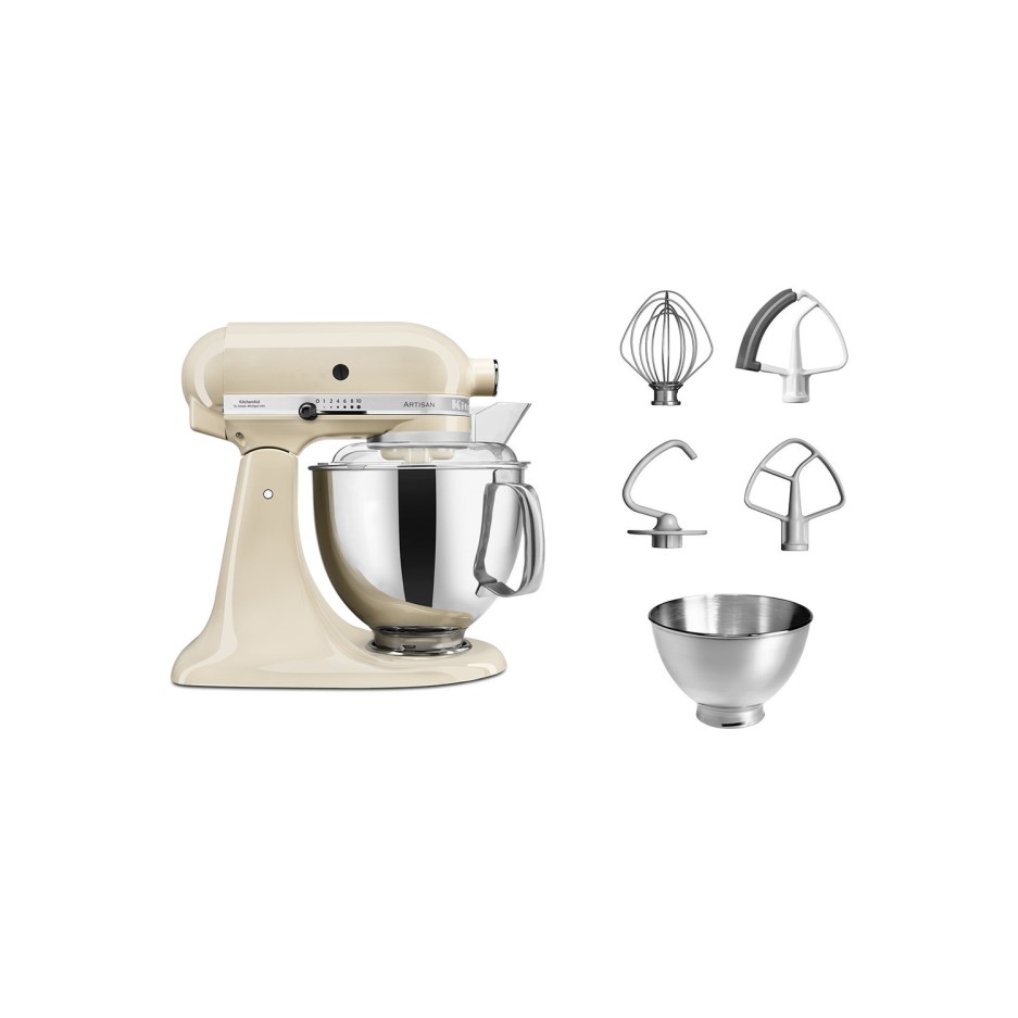 KitchenAid 5KSM175PSBAC 4.8L Artisan Stand Mixer Almond Cream