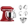 KitchenAid Artisan Stand Mixer with 4.8L & 3L Bowls in Empire Red