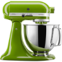 Refurbished KitchenAid Artisan Stand Mixer with 4.8L & 3L Bowls in Matcha Green