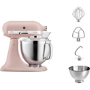 KitchenAid Artisan Stand Mixer with Two-tone 4.8L & 3L Bowls in Pink