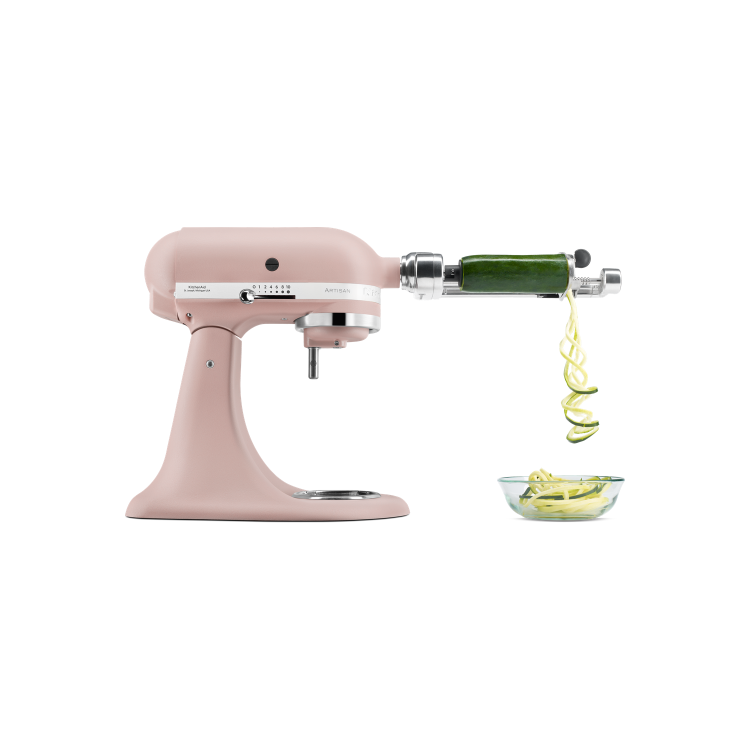 Refurbished KitchenAid Artisan Stand Mixer with Two-tone 4.8L & 3L Bowls in Pink