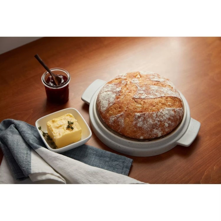 KitchenAid Bread Bowl with Baking Lid - Grey Speckle