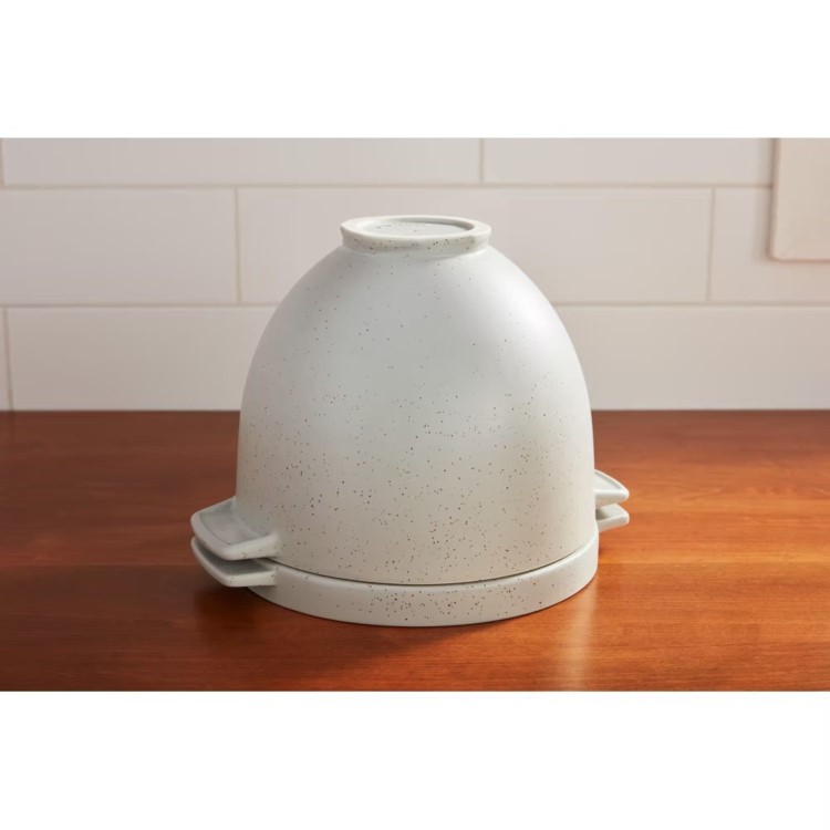 KitchenAid Bread Bowl with Baking Lid - Grey Speckle