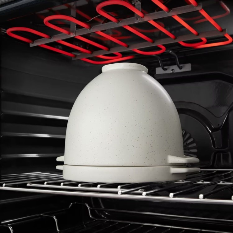 KitchenAid Bread Bowl with Baking Lid - Grey Speckle