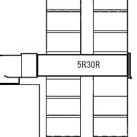 Elica 5R30R Rectangular Rigid Duct 300mm Long