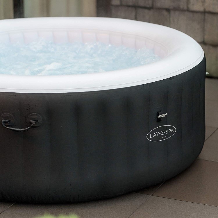 Lay-Z Spa AirJet Miami 4 Person Inflatable Hot Tub