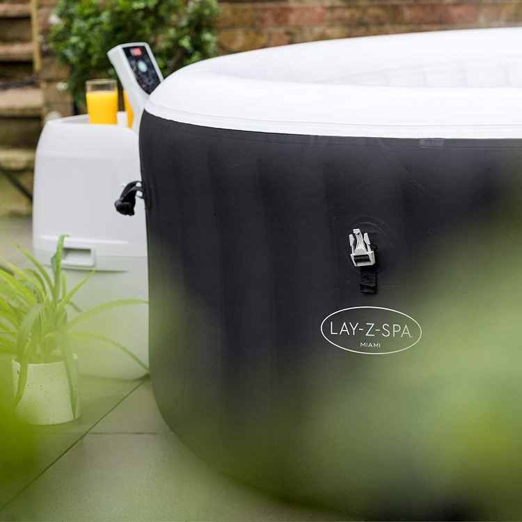 Lay-Z Spa AirJet Miami 4 Person Inflatable Hot Tub
