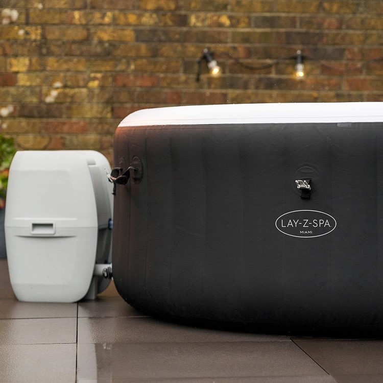 Lay-Z Spa AirJet Miami 4 Person Inflatable Hot Tub