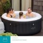 Lay-Z Spa AirJet Miami 4 Person Inflatable Hot Tub