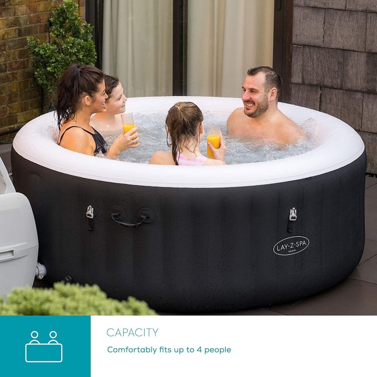 Lay-Z Spa AirJet Miami 4 Person Inflatable Hot Tub