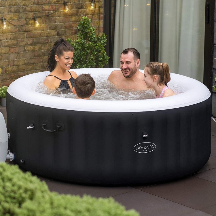 Lay-Z Spa AirJet Miami 4 Person Inflatable Hot Tub