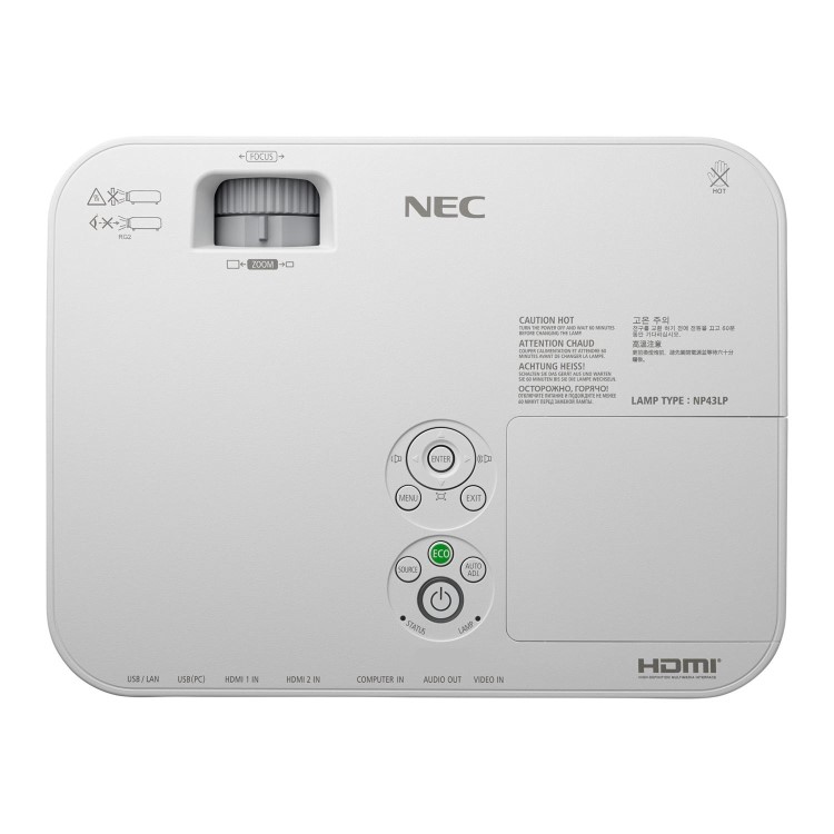 NEC ME331W 3300 ANSI Lumens WXGA 3LCD Technology Meeting Room Projector