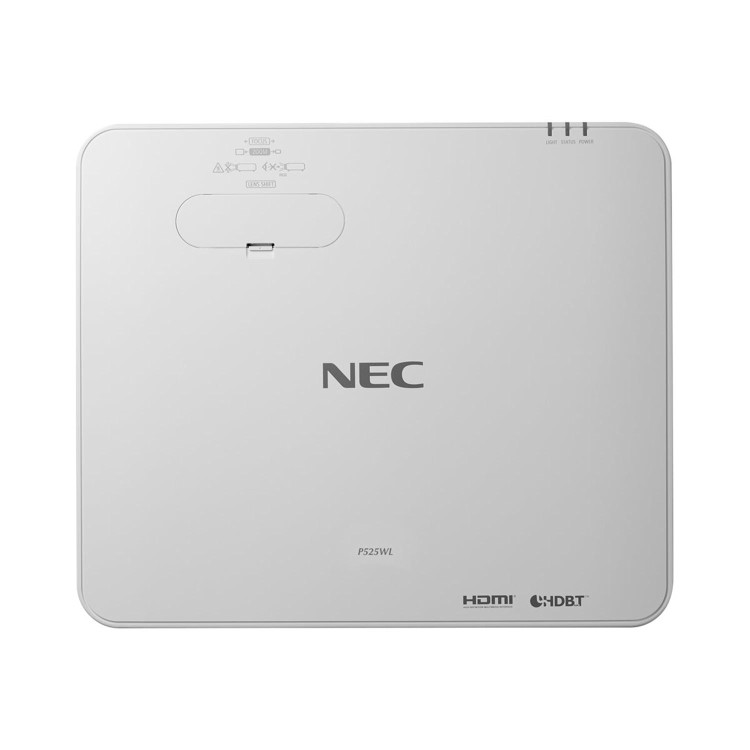 NEC P525WL Semi-Professional Projector  WXGA  5000AL  3LCD  LASER  1.23-2.1 aspect ratio  3 year warranty
