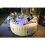 Lay-Z-Spa AirJet Paris 6 Person Hot Tub in White with LED Lights