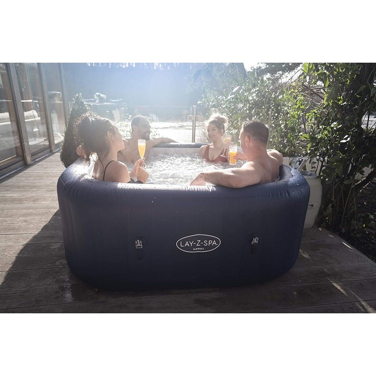 GRADE A2 - Lay-Z Spa AirJet Hawaii 6 Person Hot Tub in Blue