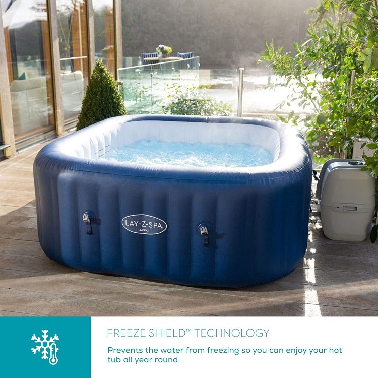 GRADE A2 - Lay-Z Spa AirJet Hawaii 6 Person Hot Tub in Blue