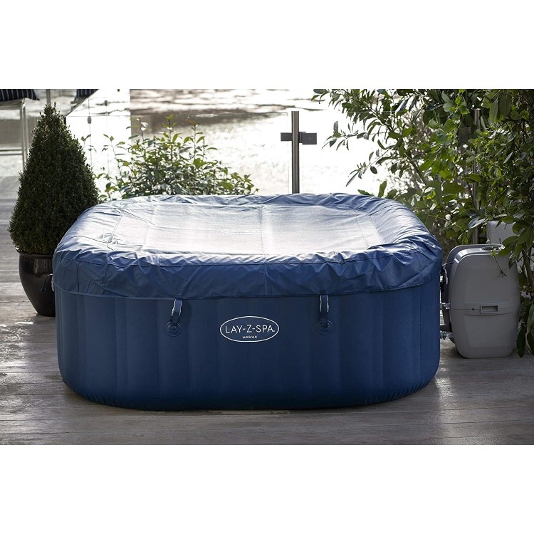 GRADE A2 - Lay-Z Spa AirJet Hawaii 6 Person Hot Tub in Blue