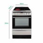 Refurbished Amica 608CE2TAXX 60cm Electric Cooker with Ceramic Hob Stainless Steel