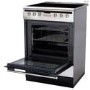 GRADE A2 - Amica 608CE2TAXX 60cm Single Fan Oven Electric Cooker With Ceramic Hob - Stainless Steel