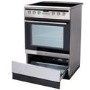 GRADE A2 - Amica 608CE2TAXX 60cm Single Fan Oven Electric Cooker With Ceramic Hob - Stainless Steel