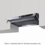 GRADE A2 - Elica 60CST-BLK Concorde 60cm Conventional Cooker Hood With High Power Motor Black