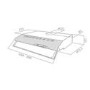 Elica 60CST-WH Concorde 60cm Conventional Cooker Hood With High Power Motor White