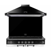 Rangemaster 90cm Classic Splashback with Chrome Graphics