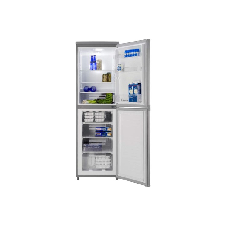 Hoover HSC17155SE 55cm Freestanding Fridge Freezer Silver